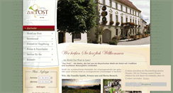 Desktop Screenshot of hotel-post-lam.de