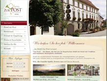 Tablet Screenshot of hotel-post-lam.de